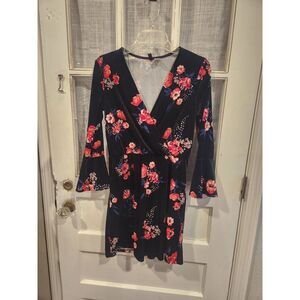 H&M Divided‎ Velvet Floral Dress